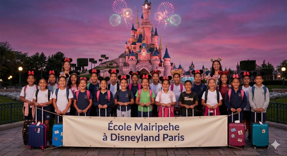 Élèves de Mairipehe à Disneyland Paris